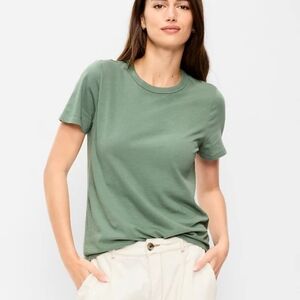 Old Navy Sage Green Short Sleeve Everywear Tee